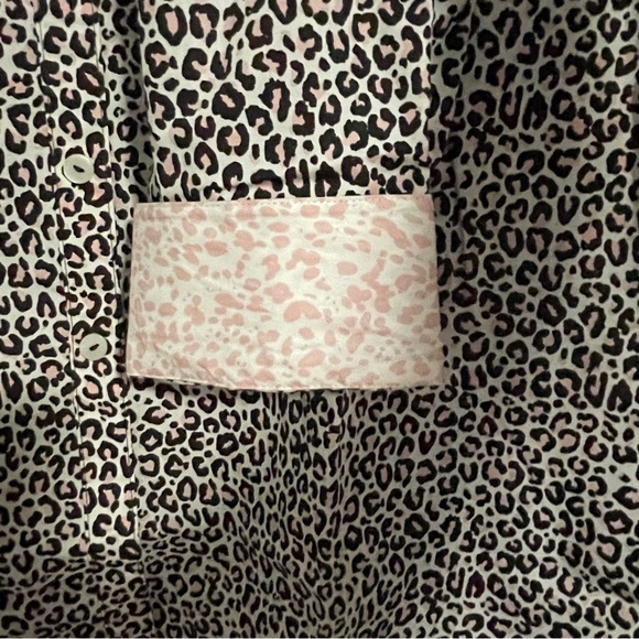 Foxcroft Pink, Brown & White Animal Print Shirt - 16 - Picture 3 of 10